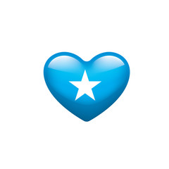 Somalia flag, vector illustration on a white background