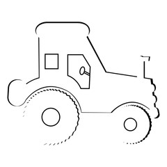 Simple tractor illustration
