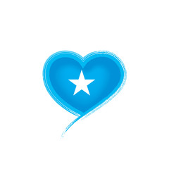Somalia flag, vector illustration on a white background