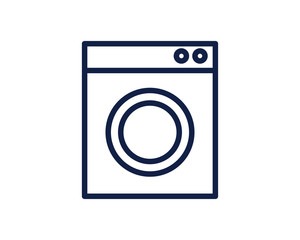 wash machine line icon illustration vector,washing machine line icon illustration design