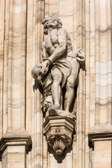 Fototapeta na wymiar Milan Cathedral (Duomo di Milano), gothic church, Milan, Italy.