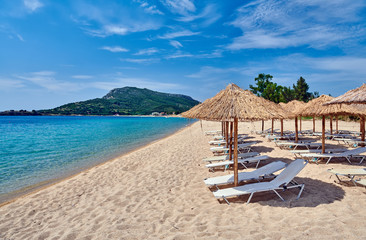 Beautiful beach in Toroni, Greece