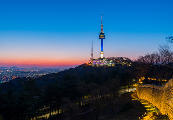 Obraz premium Seoul City Skyline,South Korea