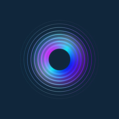 fluid blue gradient circle