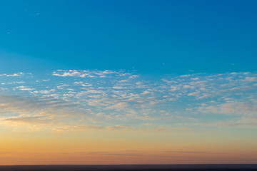 Sky on sunrise