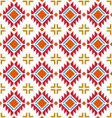 American pattern. Geometric seamless ornament.