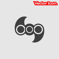 spinner icon isolated sign symbol and flat style for app, web and digital design. Vector illustration.