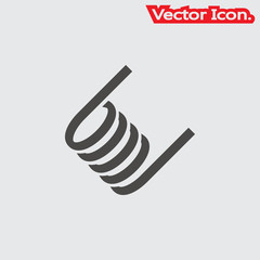 spring icon isolated sign symbol and flat style for app, web and digital design. Vector illustration.