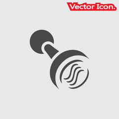 stamp icon isolated sign symbol and flat style for app, web and digital design. Vector illustration.
