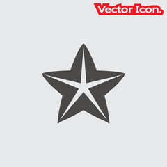 Stars icon isolated sign symbol and flat style for app, web and digital design. Vector illustration.