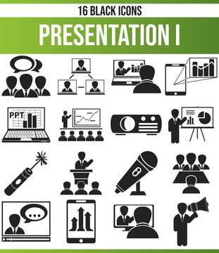 Black Icon Set Presentation I