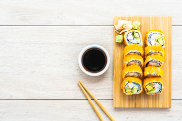 California maki rolls sushi