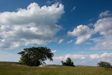 Fototapeta na wymiar Wolken über der Landschaft
