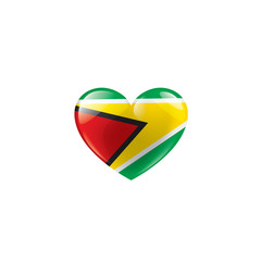 Guyana flag, vector illustration on a white background