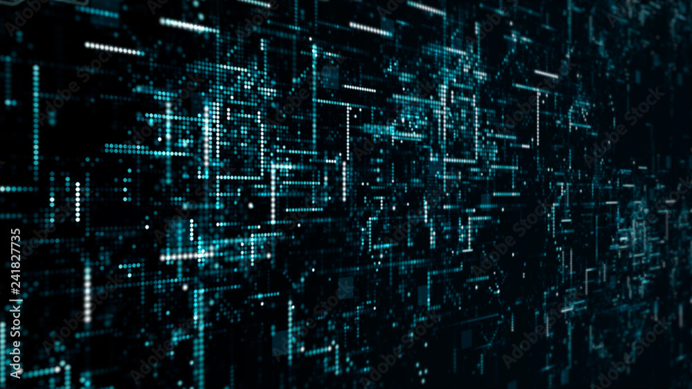 Poster digital technology network data and communication concept abstract background