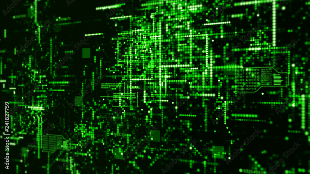 Poster digital technology network data and communication concept abstract background