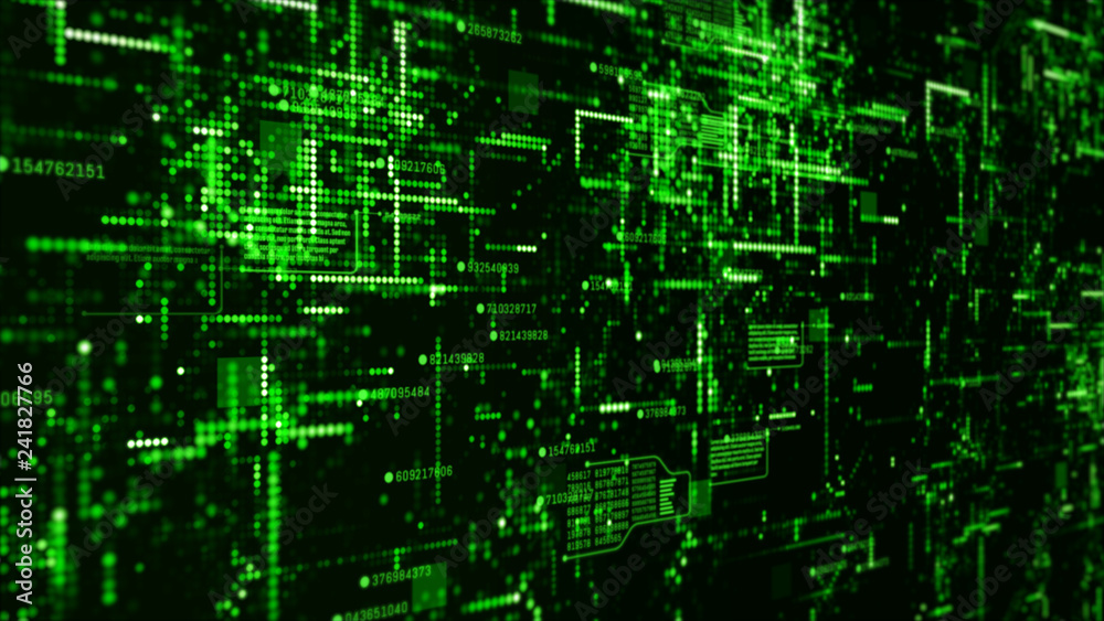Poster digital technology network data and communication concept abstract background