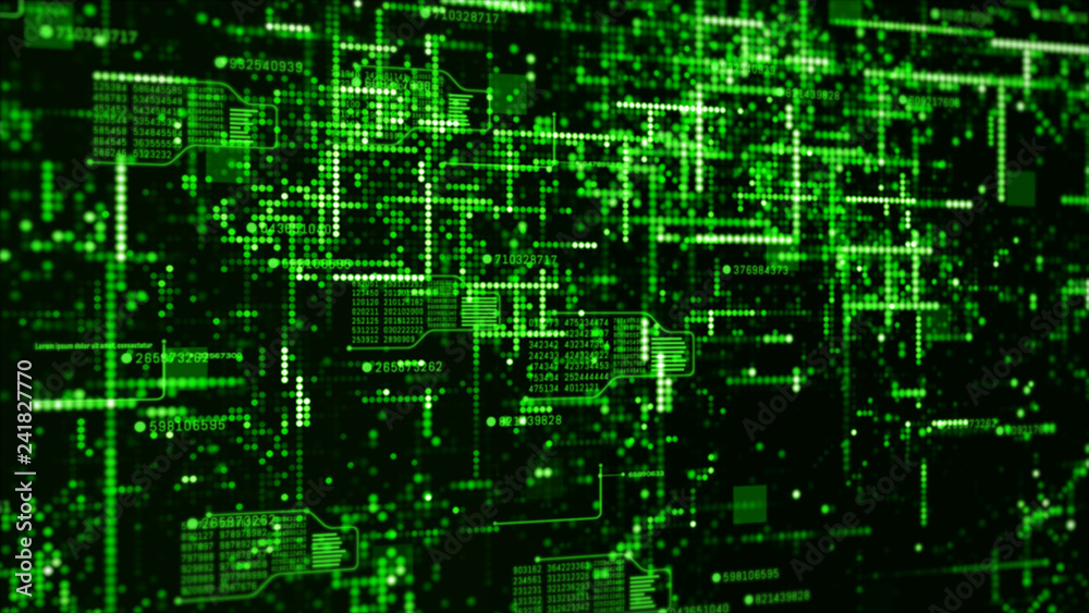 Poster digital technology network data and communication concept abstract background