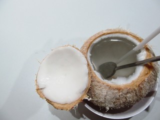 food, coconut, isolated, white, fruit, milk, sweet, coco, brown, tropical, nut, cake, fresh, diet, egg, half, bread, dessert, nature, healthy, shell, cream, exotic, snack, chocolate