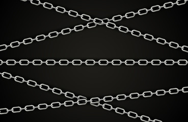 Abstract Silver Chain Background Vector Illustration