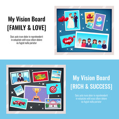 Dreams Vision Board Banners Set