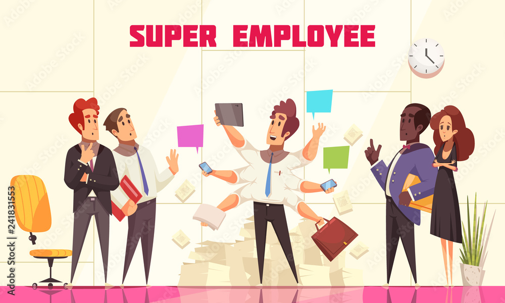 Poster Super Employee Composition