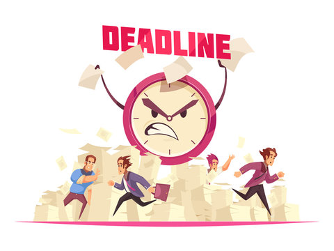 Deadline Vector Illustration