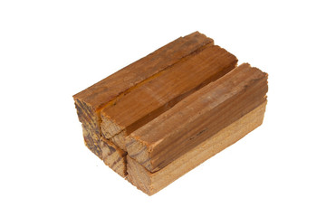firewood isolated on white background