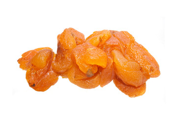 dried fruits isolated on white background