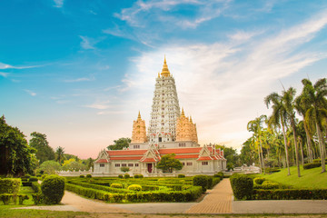 Beautiful view of the Wat Yan Temple in Pattaya, Thailand - obrazy, fototapety, plakaty