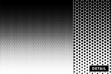 Detailed vector halftone for backgrounds and designs