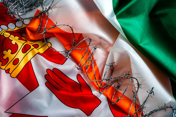 The Troubles, Good Friday agreement and hard border between northern Ireland and the republic as a...