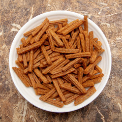 Rusks in a plate on the table