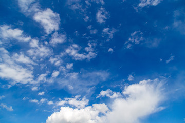 Clouds against blue sky as abstract background