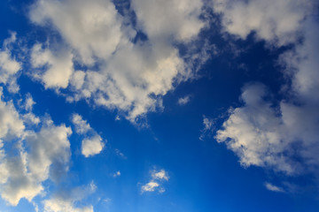 Clouds against blue sky as abstract background