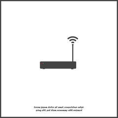 Wi-Fi transmitter vector icon on transparent  background. Wi-Fi logo illustration on white isolated background.