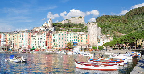 Porto Venere an der italienischen Riviera nahe den Cinque Terre,Ligurien,Mittelmeer,Italien