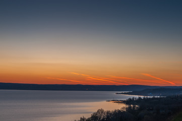 Lake Balaton in sunset