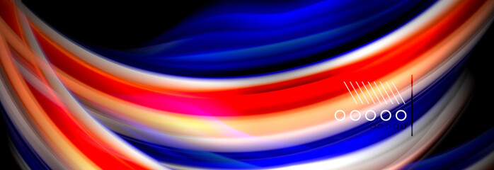 Fluid liquid wave pattern