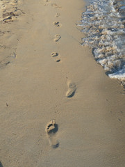 Spuren im Sand