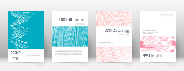 Cover page design template. Minimalistic brochure 