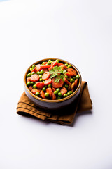 Carrot green peas sabzi / Gajar Mutter sabji