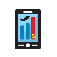 Finance statisticks icon on white background for graphic and web design, Modern simple vector sign. Internet concept. Trendy symbol for website design web button or mobile app