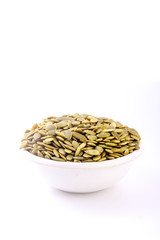 pumpkin seeds in bowl
