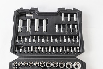 Tools in box closeup