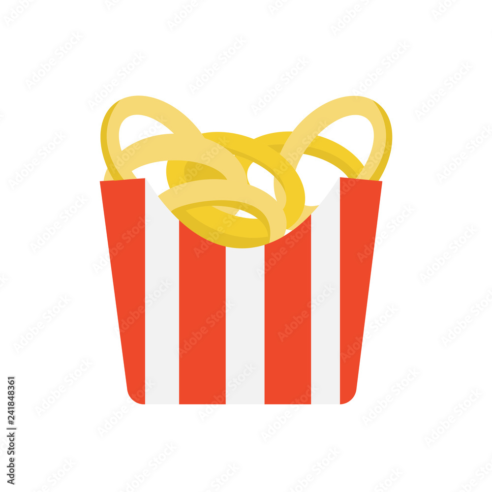 Poster Onion rings icon on white background for graphic and web design, Modern simple vector sign. Internet concept. Trendy symbol for website design web button or mobile app
