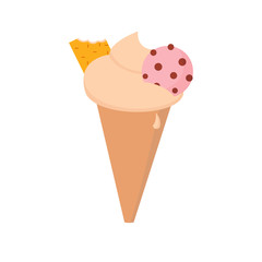 Ice cream icon on white background for graphic and web design, Modern simple vector sign. Internet concept. Trendy symbol for website design web button or mobile app