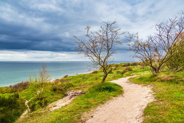 Fototapeta na wymiar Landschaft an der Ostseeküste bei Meschendorf