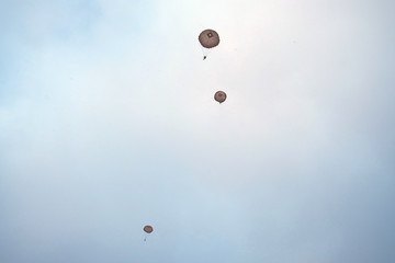 Paratrooper is landing