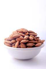 dry almond in bowl